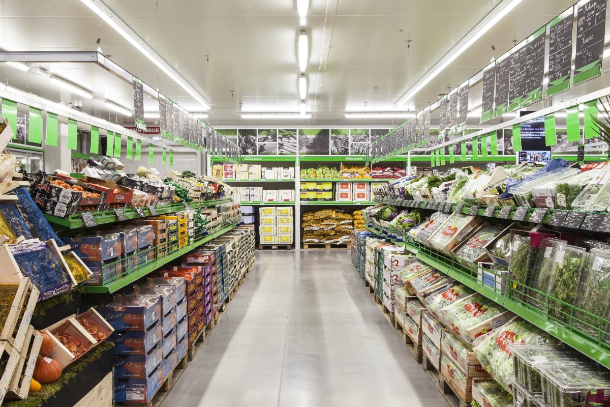 L'entrepôt est construit comme une halle de marché