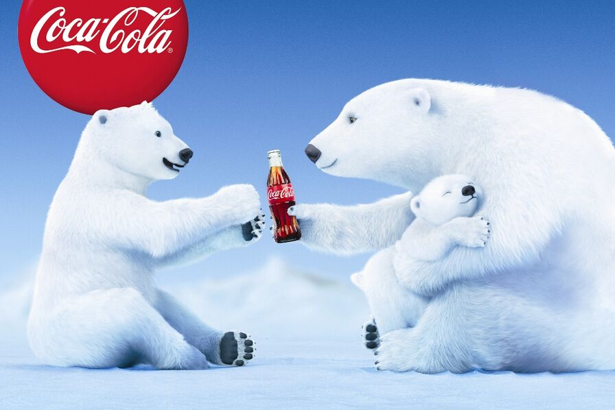 Coca Cola CC1173 Ours polaire avec chapeau